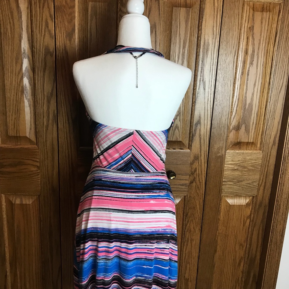 I ❤️Ronson Mult-Color Halter Top Sun Dress - Picture 2 of 8